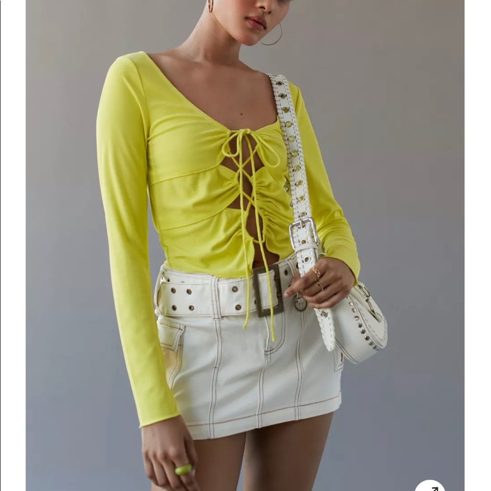 NWOT Urban outfitters lace up shirt